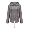 Lightweight Mesh 20D Hooded Rain Jacket Short Windbreaker Women Outdoor Casual Wear