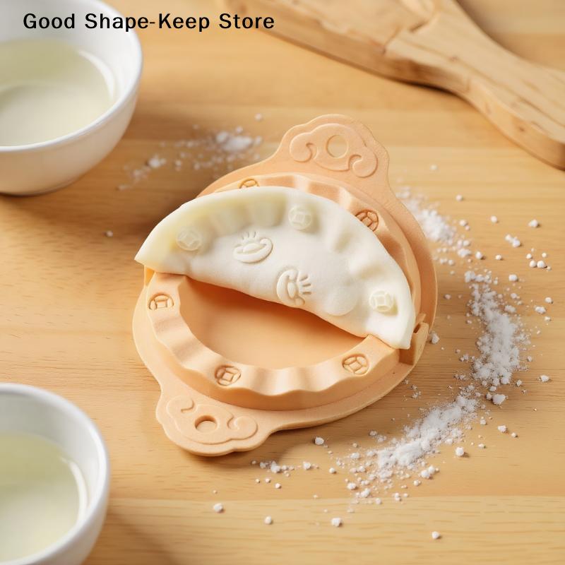 Reusable Dumpling Press Mold Printed Dumpling Maker Animal Flower Shapes Dumpling Maker Machine Safe Empanada Press Mold