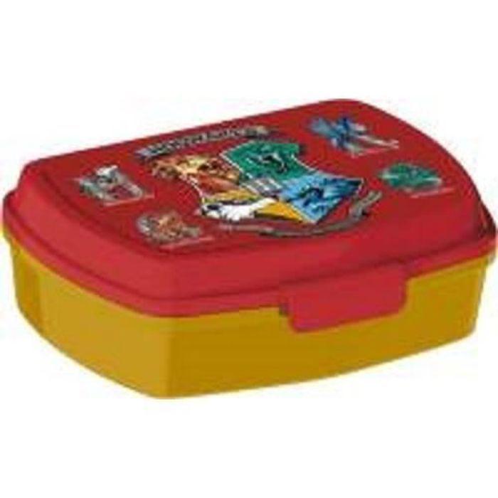 Boîte À Lunch - Harry Potter - Rouge/Jaune - 17 X 14 X 5,6 Cm - Enfant - Rectangulaire
