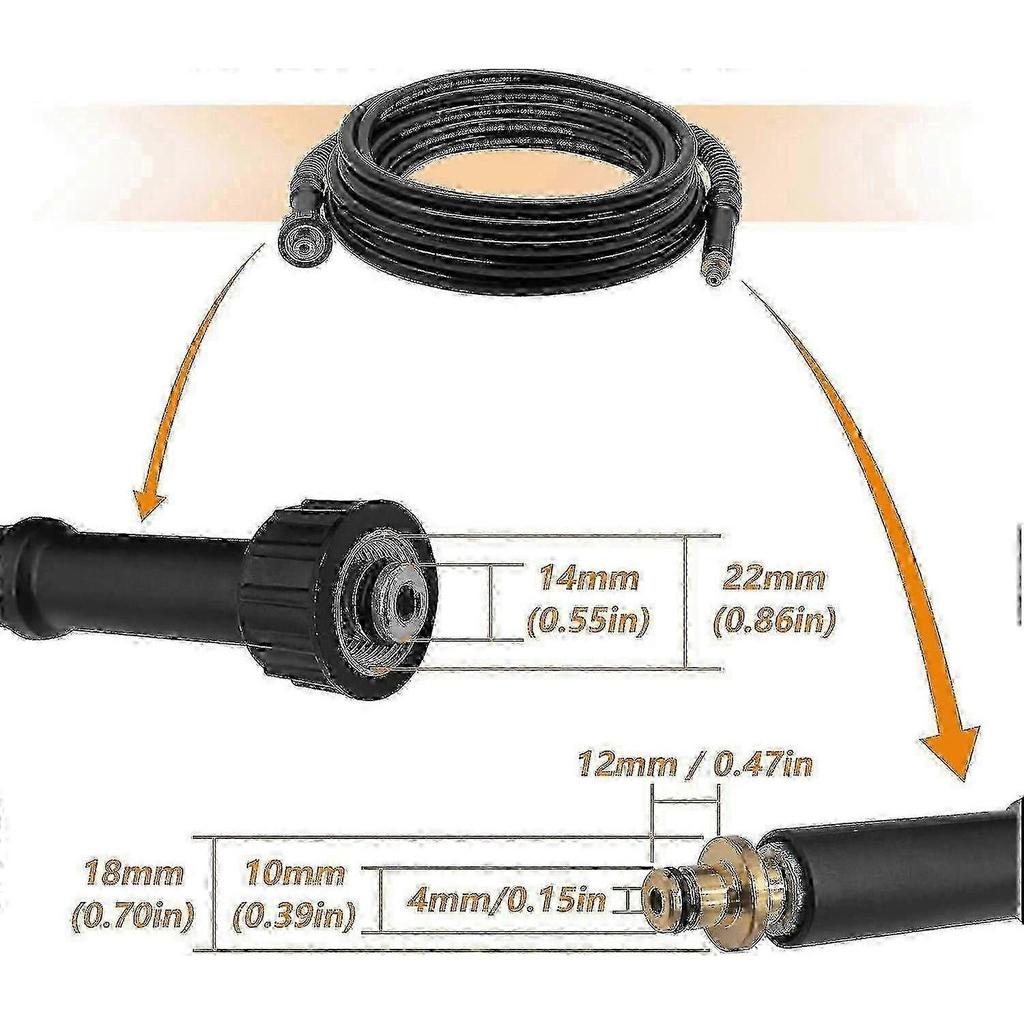 Karcher K2 Old Model Pressure Washer Hose 6m with M22 Connector