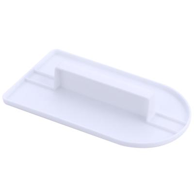 Leštička na dorty Potravinářský plast Bílý s rukojetí Nástroj pro vyhlazování dortů pro kuchyni domov