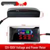 Waterproof Electric Vehicle Battery Voltage Display with Universal Reverse Connection Protection