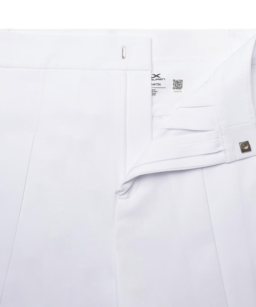 Pollolalpeulolengolpeu Four-Way Stretch Pleated Shorts - White