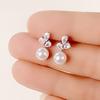 Exquisite Women Imitation Pearl Earrings Dainty Temperament Elegant Ear Accessories for Female Fashion Versatile Jewelry