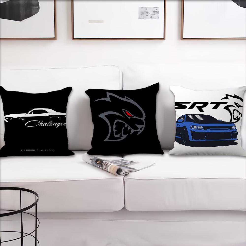 Luxus D-Dodges Kissenbezug Für Sofa Nachttisch Schlafzimmer Rückenlehne Wohnzimmer Büro Kissen Quadratisch Bedruckt Mehrere