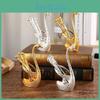 Fork Swan Storage Fruit Kitchen Metal Cutlery Silver Swan Spoon Set