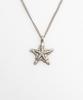 Towtow Archive Starfish Pendant Necklace Silver Burnished