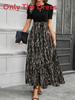 Floral Print A Line Dress With Short Sleeves For Spring Summer Casual Womens Wear