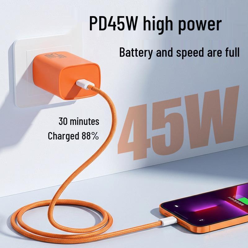 45W GaN Fast Charger Set for Apple and Huawei Phones