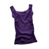 Moda feminina strass renda impressionante colete fino ajuste sexy regata camiseta