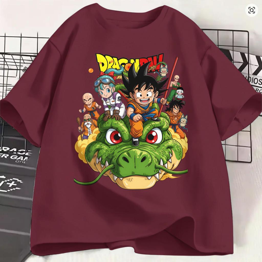 Vintage Dragonballs Tshirts Unisex Crewneck Pure Cotton T Shirts Short Sleeve Tees Unique Clothing