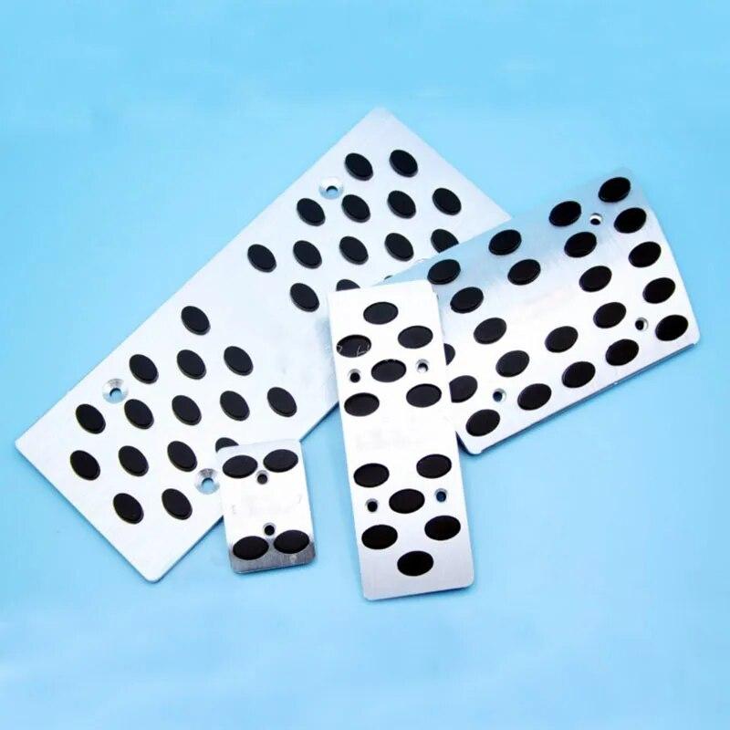 Car Accessories AT Foot Rest Brake Pedals For Benz AMG W164 W166 X164 X166 W251 ML320 GL Class With Logo 4pcs