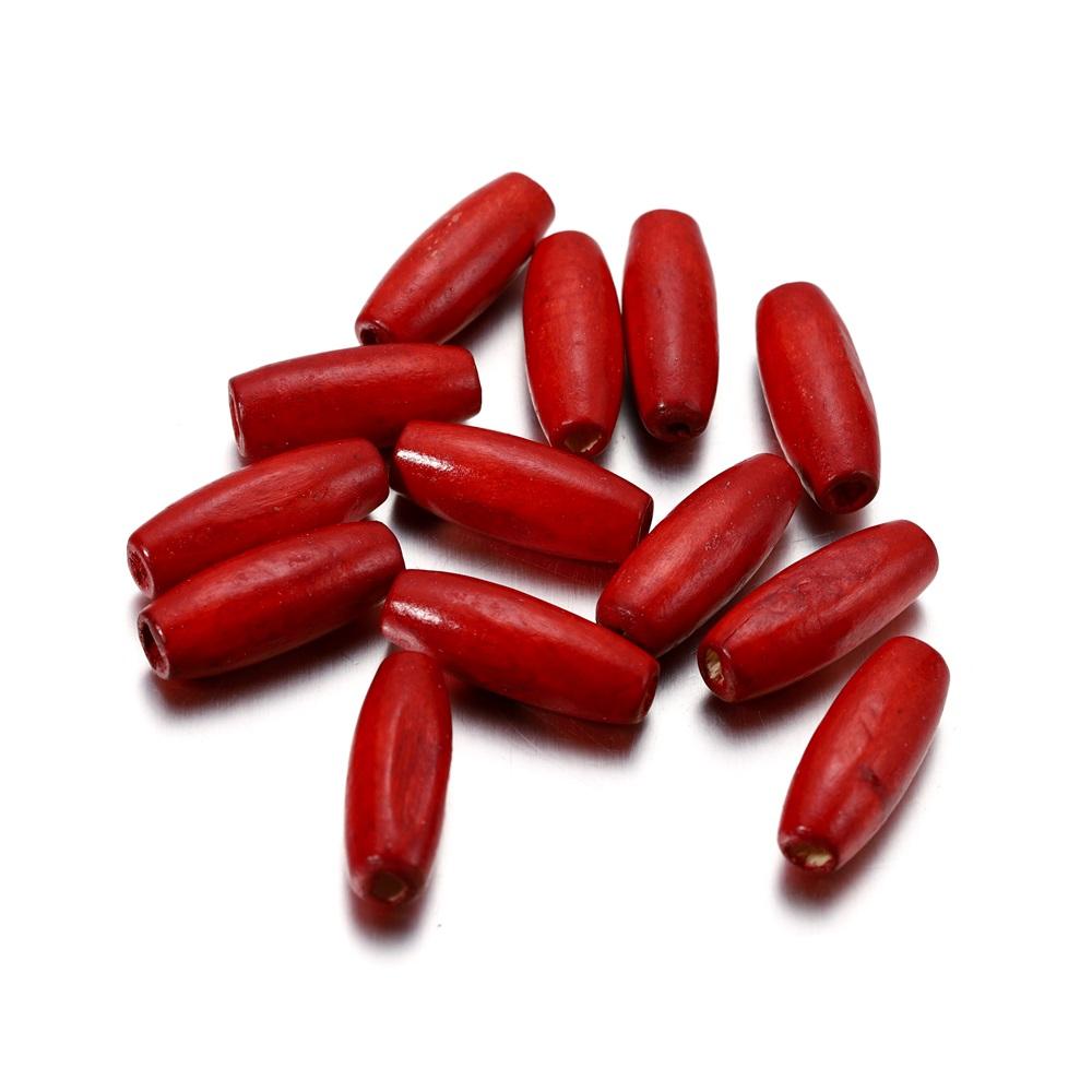 20-50pcs/Lot Natural Pine Wood Beads Wooden Oval Mixed Spacer Beading Creating Jewelry Making DIY Bracelets Accessories Gifts