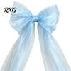 Giant Christmas Bows for Outdoor Decor 79x20 Inch Bow Tree Topper, Oversized Tulle Large Decorative Weddings Ornament with Long Streamer Home