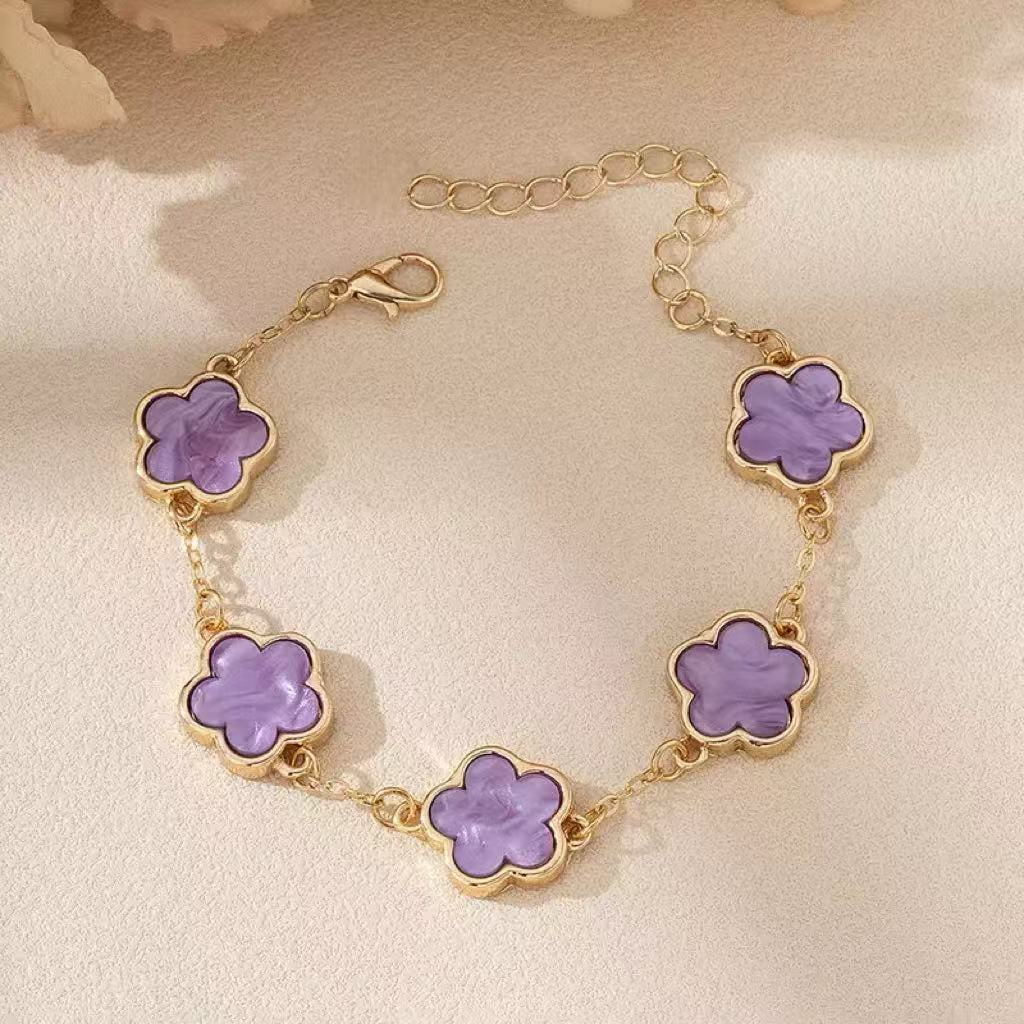 

JYL TS Bracelet Life Tree Multi-layer Enhances Continuous Growth purple розовый гвоздики