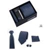 Men's 4-Piece Tie Gift Set for Business, Wedding, and Formal Wear.