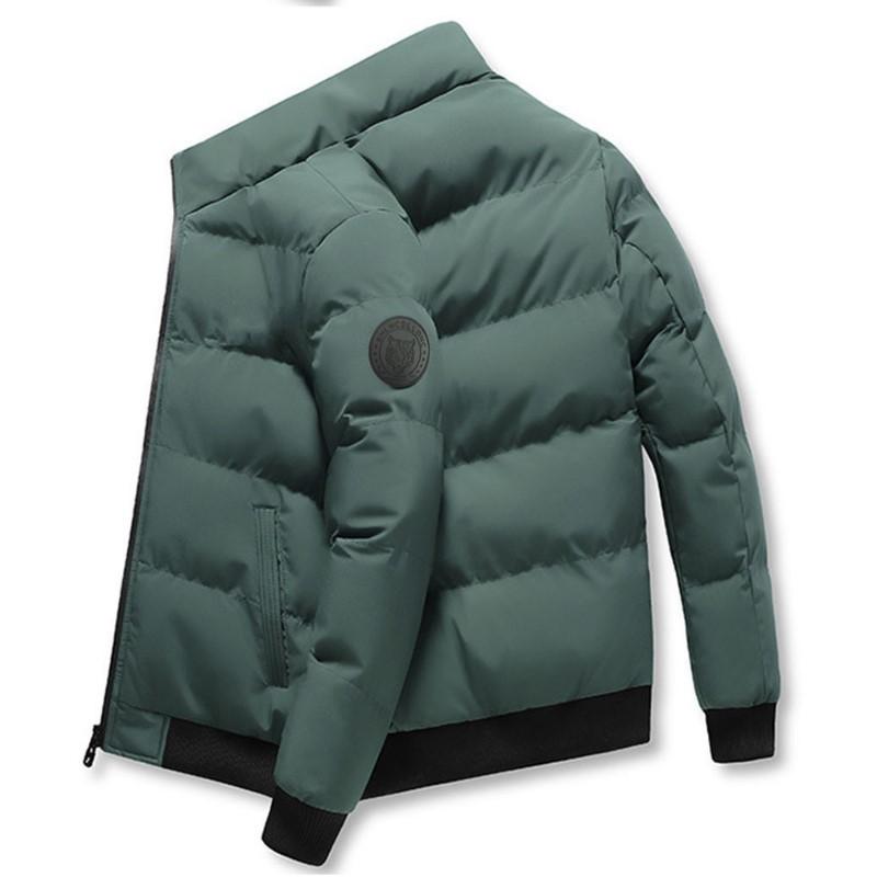 Men's Classic Winter Jacket with Stand Collar, Warm, Casual and Stylish