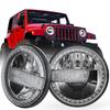 7-Inch LED Headlights for Wrangler & Harley Motorcycles with Daytime Running Lights - Popular for Modifications
