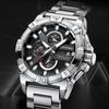 UTHAI CQ466 Trendy Men Watchhigh-end Six Pin Waterproof Luminous Quartz Watchlight Luxury Clock Giftwatches for Man