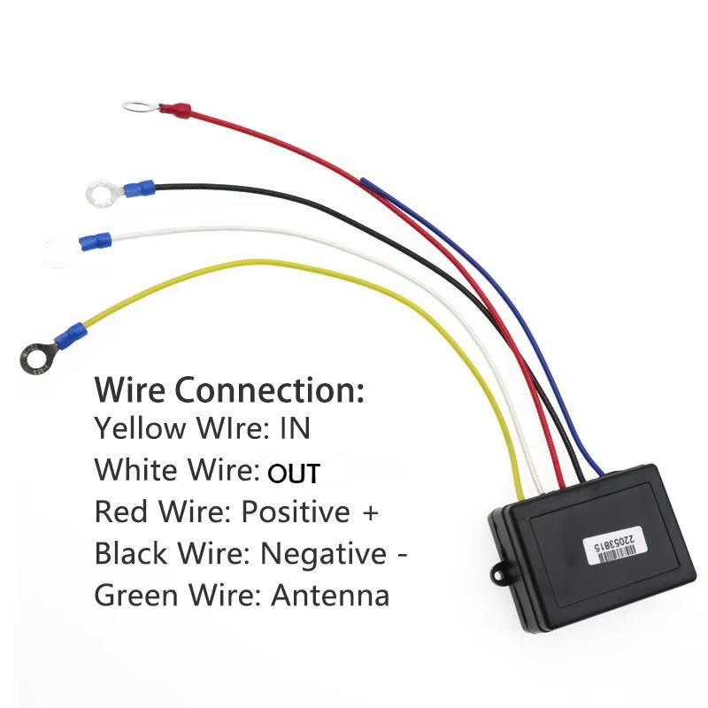 12V 400A HD Winch Remote Contactor Winch Control Solenoid Relay Twin Wireless Remote Recovery Car Motorcycle Accessories