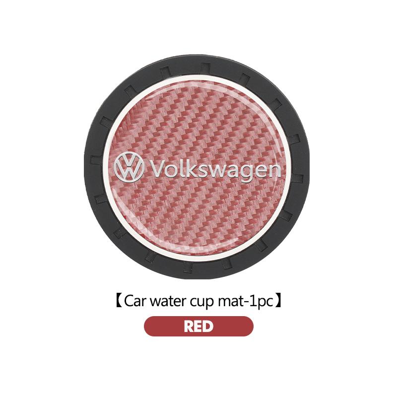For Volkswagen VW 2pcs Car Cup Holder Anti Slip Insert Coaster Pads Accessories Golf 4 5 6 7 Polo Jetta Sagitar Magotan Passat zj0