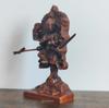 Ususama Myōō Wooden Statue – Total Height 7.2cm, Boxwood Miniature Buddhist Statue, God of the Toilet (Antique Finish)