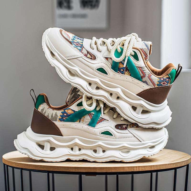 Men's Casual Sneakers Breathable Luxury Trainer Race Shoes Fashion Loafers Running Shoes for Male