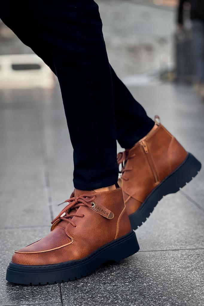 CHEKİCH New Collection CH213 Bryggen Men Boot White Black Brown Tan