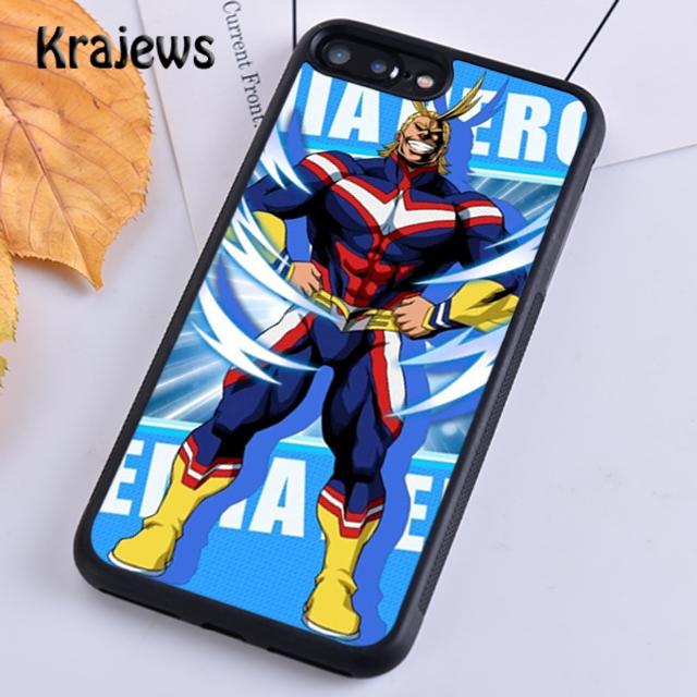 Krajews Boku no Hero Academia All Might Custodia Morbida per Telefono Per iPhone 14 5 6s 7 8 plus XR XS 11 12 13 pro max Samsung S21 S22ultra
