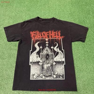 Full Of Hell Sarcophagus Grindcore Band T Shirt Unisex S Medium Black Grunge Marked Vintage Comfortable