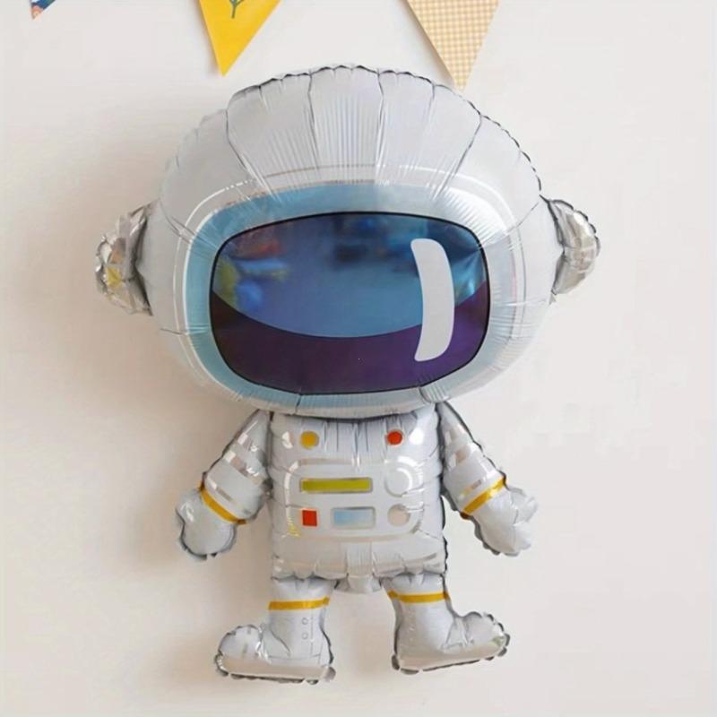

1 воздушный шар-астронавт - подходит для украшения вечеринки в космической тематике, принадлежности для космической вечеринки по случаю дня рождения, многоразовый светоотражающий дизайн, организатор мероприятия