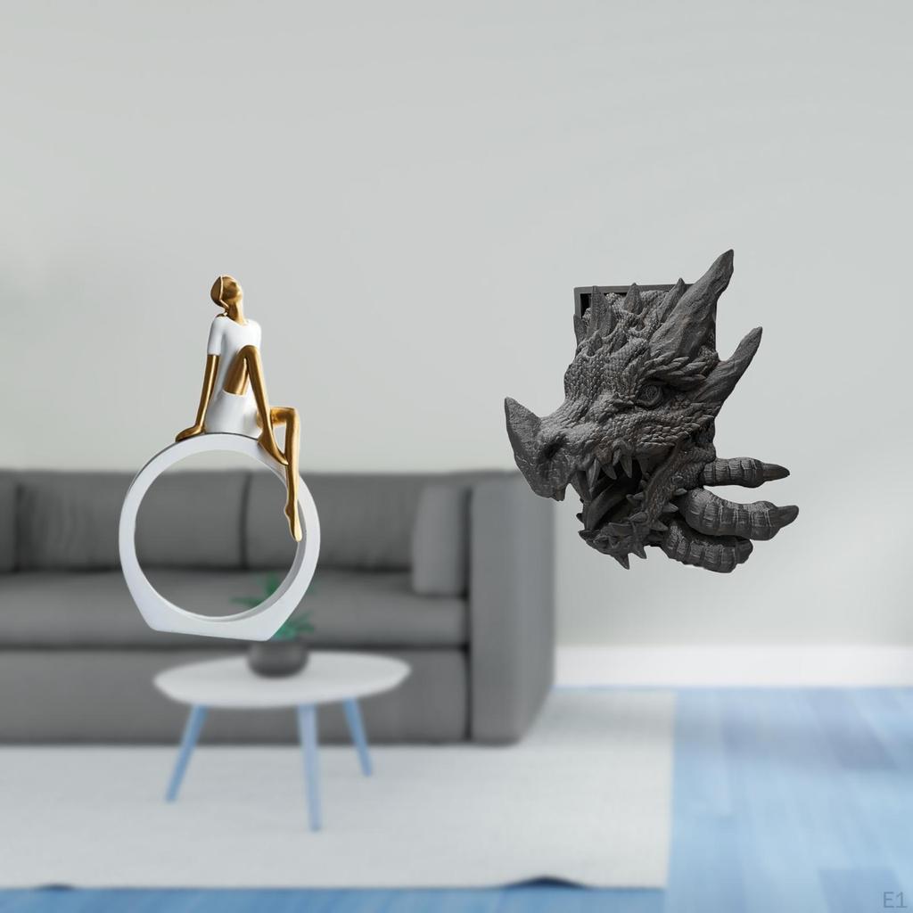 Abstract Girl Figurine Statue Bookend Centerpiece for Bedroom Living Room Bookshelf Table Farmhouse