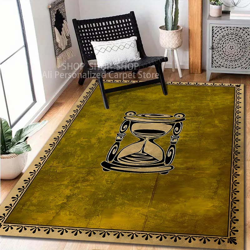 Mehrere Größen Drachen Spielkarten Bedruckter Teppich für Wohnzimmer Schlafzimmer Sofa Heimdekoration Rutschfeste Bodenmatte Moderner Teppich