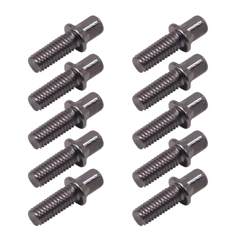 

10 шт. Металеві іржавостійкі короткі гвинти для натягу барабана Стандартні зовнішні квадратні гвинти Барабанні апаратні гвинти