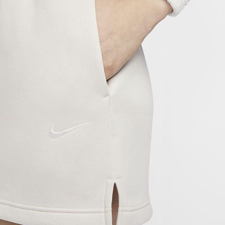 Nike Sportswear Phoenix Fleece Solid Color Fleece Lined Slim Fit Comfortable Half Length Casual Short Skirts Women's FV6319-104