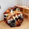 1 Stück Automatischer Faltregenschirm - Herbstfuchs-Muster, Tragbares & Faltbares Design mit 8 Speichen, Weihnachts-Geburtstagsgeschenke