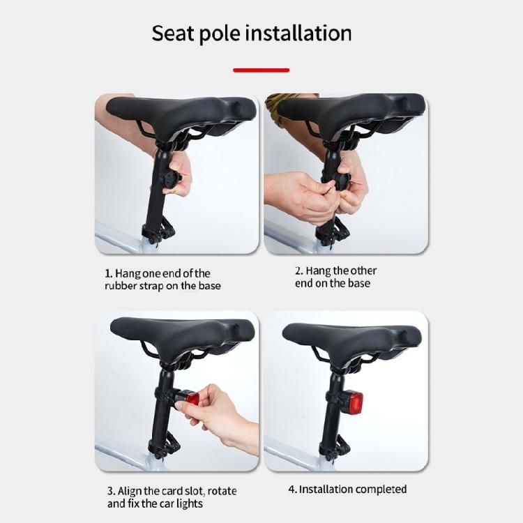 Road Bike Security Light Rechargeable Bicycles Light Night Cycling Tail Light for Mountain Bikes & Commuters