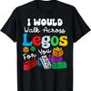 Funny Brick Builder Building Blocks Legos Tee T-Shirt