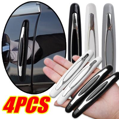 4 Stück Autotür Kollisionsschutzleiste Universell Automatischer Karosseriekante Stoßstangenschutz Kratzschutz ABS Selbstklebender Autoaufkleber