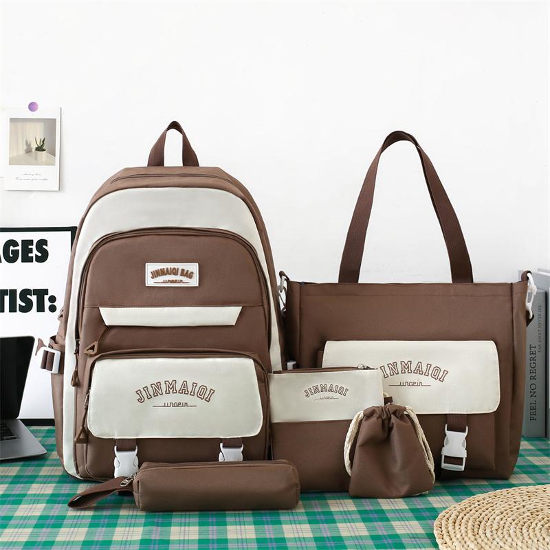 Fünfteiliges Rucksackset Kinderrucksack mit großer Kapazität für Gymnasiasten zur Reduzierung der Belastung durch den Ridge Protection-Rucksack