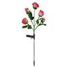 JYL TS/128,Simulation Rose Solar Charging Ground Stake Lawn Light Rosa Lamp for Garden Decor Night Lamp
