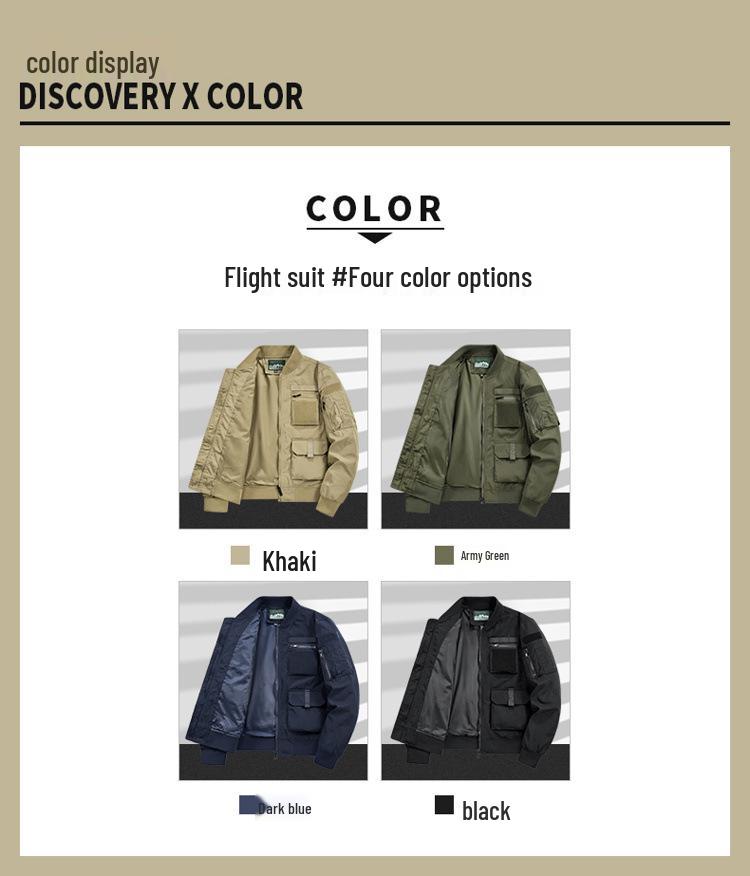 Herren Mehrzwecktaschen Wasserdichte Outdoorjacke - Bergsteigerstil, Frühjahrs-/Herbst-Camping-Oberbekleidung