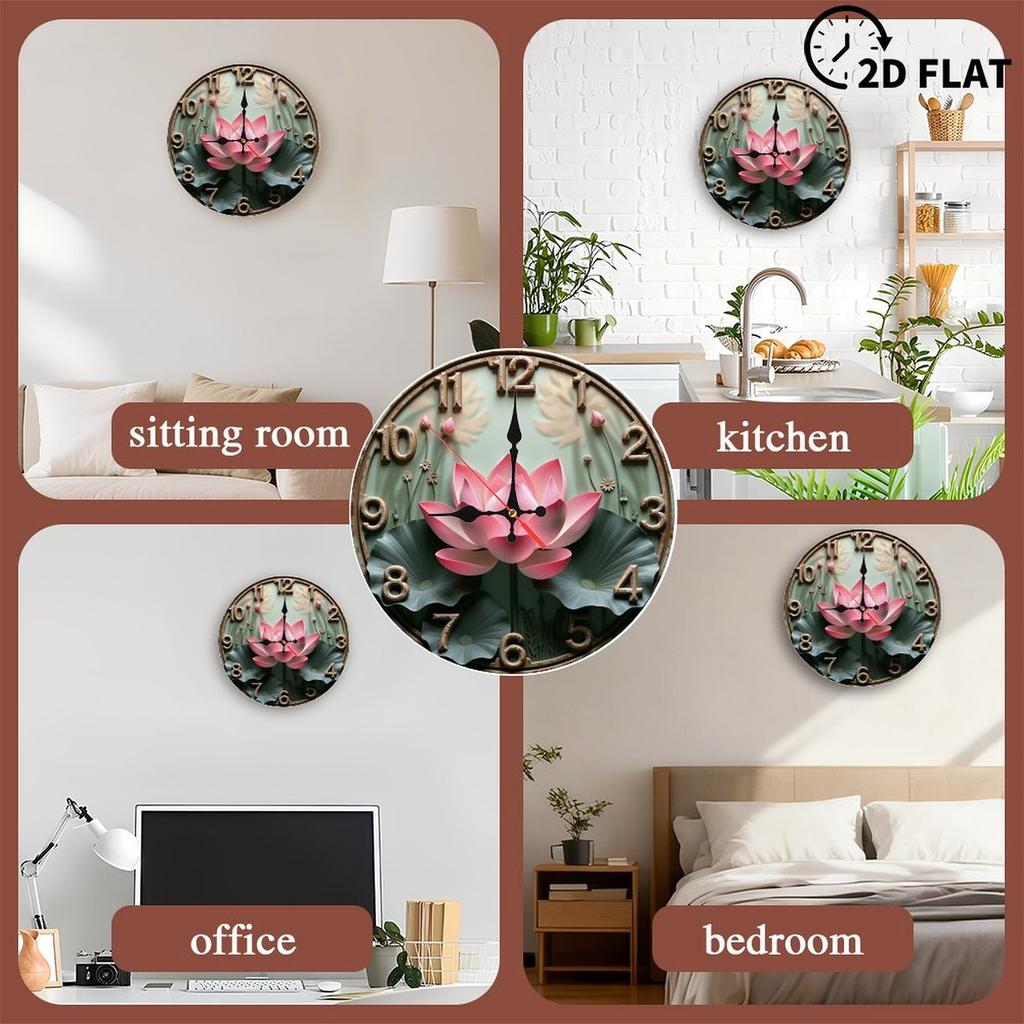 25x25cm Wood Wall Clock That Is a Stylized Portrait of a Pet