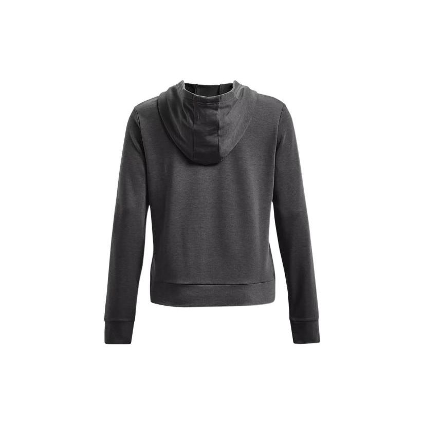 Under Armour Sweat-shirt à capuche zippé intégral solide Vêtements d'extérieur pour femmes Noir 1369853-010