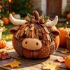 Basteln für den Familienabend Tier Kürbis Patchwork-Set, DIY Fuchs Katze Eule Nähen Halloween Filzmaterialien Niedliches Bastelset Erwachsene, Herbstdekoration für Zuhause