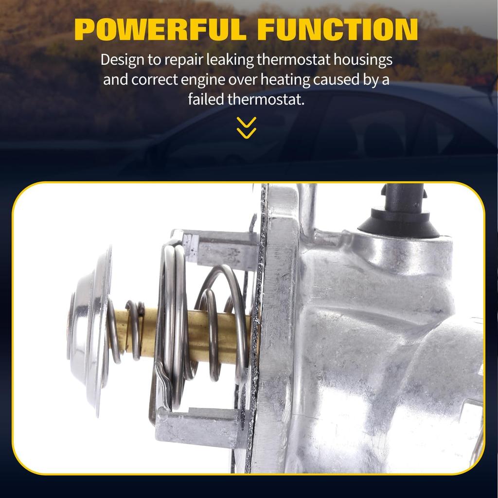 OCPTY Thermostat Housing Fit for Dodge Sprinter 2500 2007-2008,for Mercedes-Benz CL550 2007-2012,for Mercedes-Benz CLK550 2007-2009 Engine Coolant