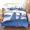 3D Print Anime Mushi Ginko Beding Set Soft Duvet Cover Bed Linen Set Comfortable Quilt Cover Pilowcase Warm Comforter king Quen Sized Dimensions Young
