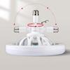 E27 Low Profile Ceiling Fan Lamp 3 Color Dimmable LED Fan Light for Indoor Living Room Bedroom Home Decorative Lighting Lamp