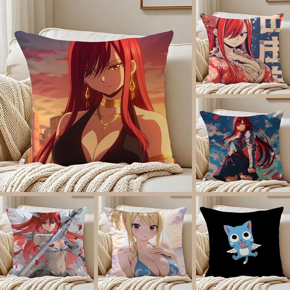 Anime Shonen FFairy TTail Kissenbezug Kissenhülle Milbenschutz Wohnzimmer Sofa Dekor Kissen Raum