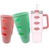Cup Cover Vacuum Cup Cover Hollow Out Solid Color Thick Anti-slip Dustproof Perfectly Fit Anti-fall Scratch-resistant Insulating Cup Silicone